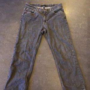 Gray Straight-Legged Jeans